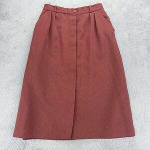 Condor Vintage Style A-Line Midi Skirt Pleated Career‎ Casual Pockets size 7/8